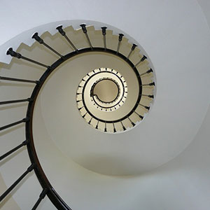 A feature staircase