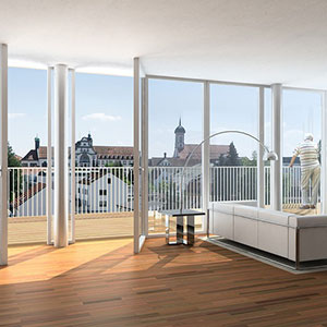 Floor to ceiling windows